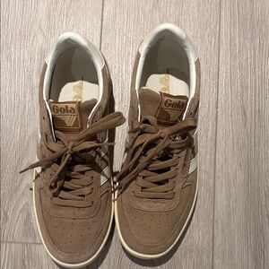 Gola Women's Brown and White Athletic Shoes